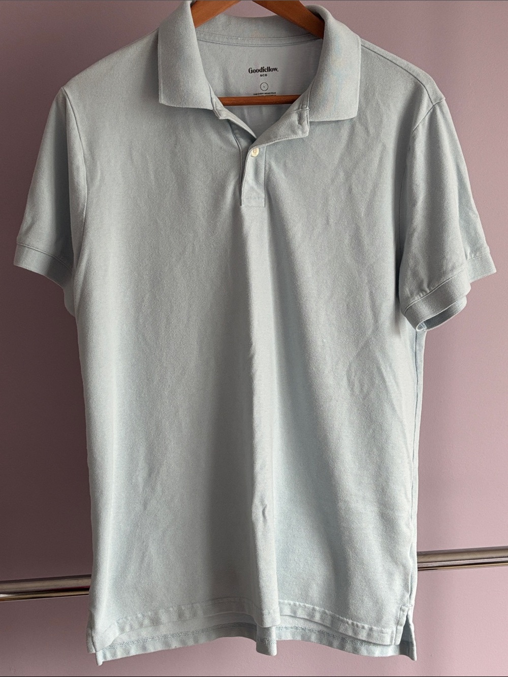 Goodfellow & Co Pale Blue Classic Polo